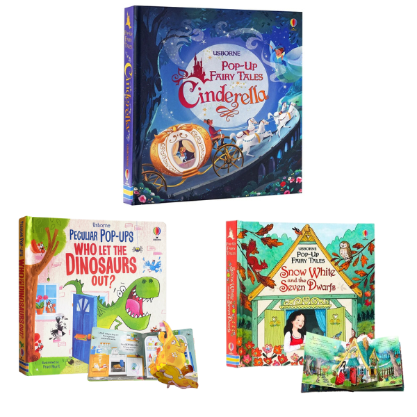 3D Pop-up English Learning Book Set – Educational Language Toy (Age 3+)