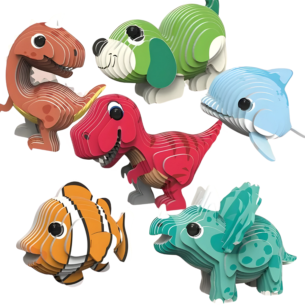 3D Animal Model Craft Set – DIY Puzzle Activity for Kids (Age 6+)