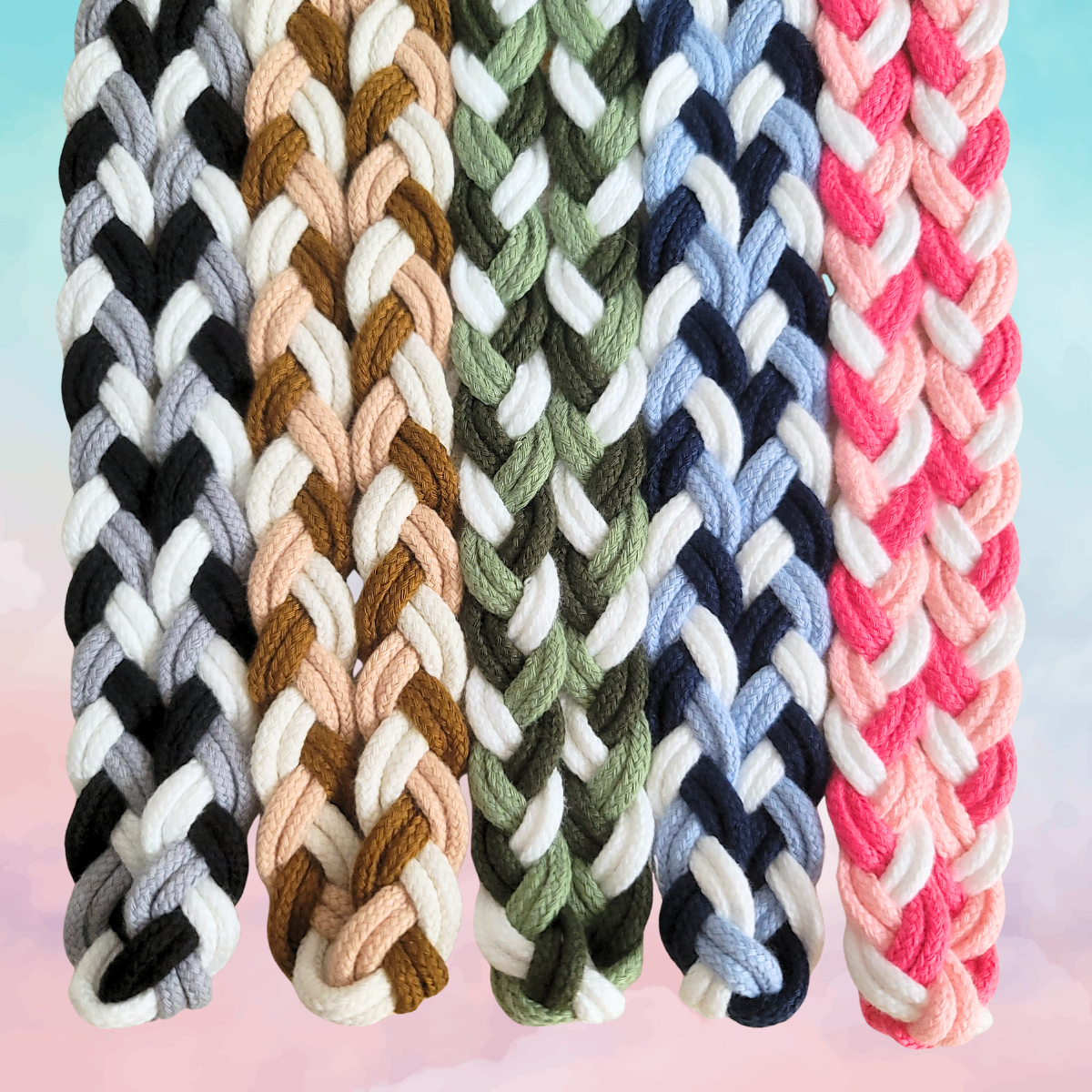 Universal Phone Lanyard Strap – Soft Braided 3-Tone Cord Handmade - AU Stock