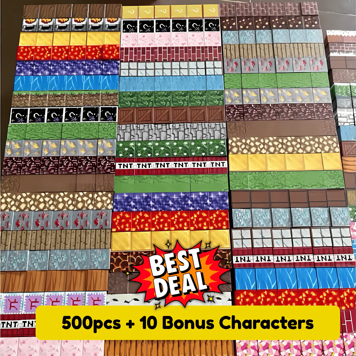 Magnetic Building Blocks (100/200/500 pcs) – Minecraft-Inspired STEM Toy for Creative Kids (Age 5+)