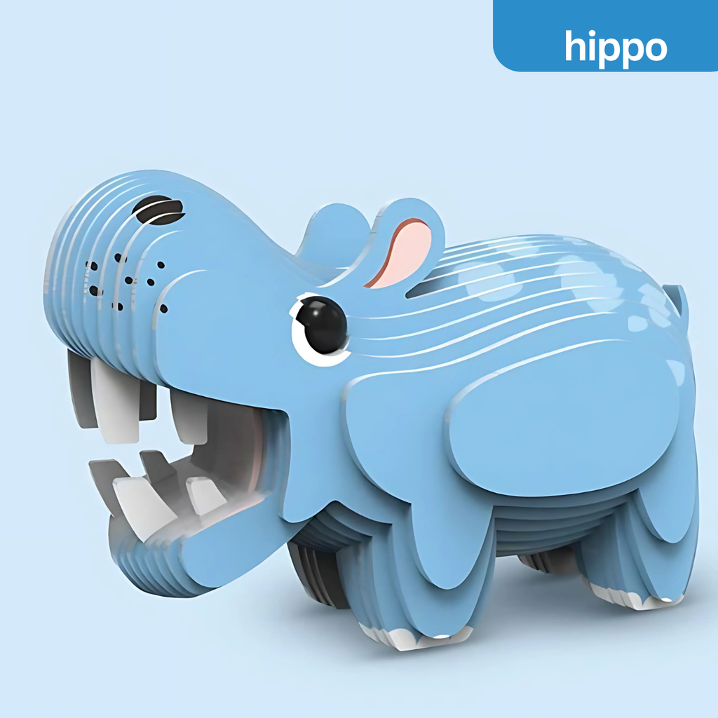 3D Animal Model Craft Set – DIY Puzzle Activity for Kids (Age 6+)