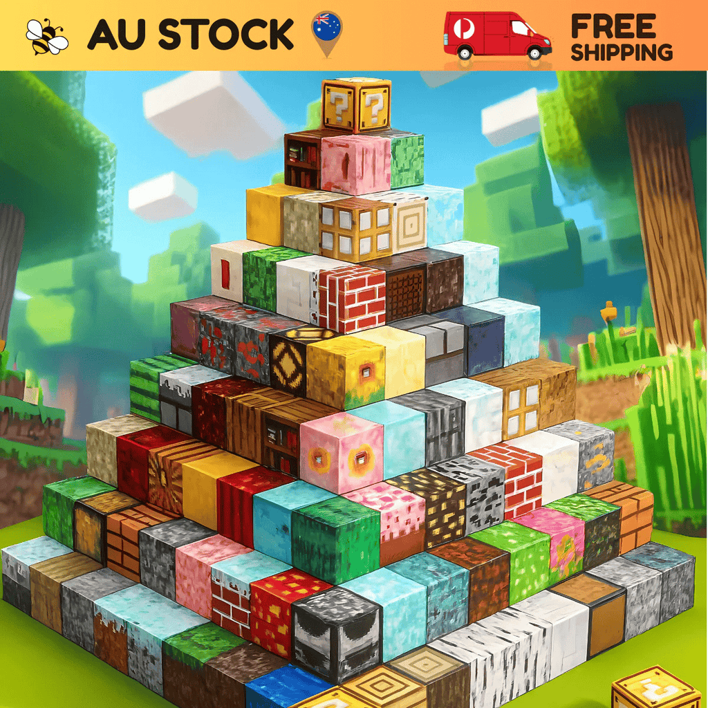 Magnetic Building Blocks 100pcs – Minecraft Inspired STEM Educational Toy for Kids Age 5+ | Creative Construction Set