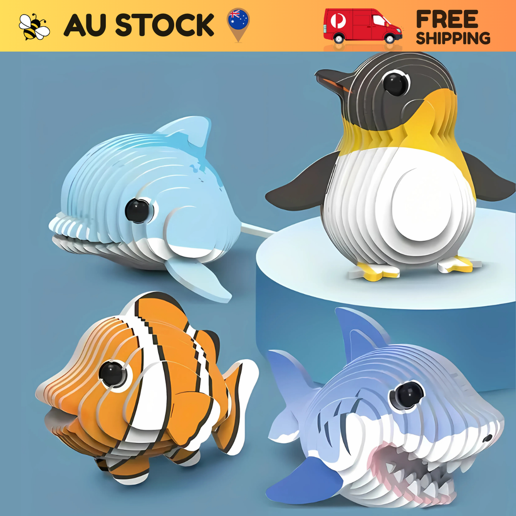 3D Animal Model Craft Set – DIY Puzzle Activity for Kids (Age 6+)