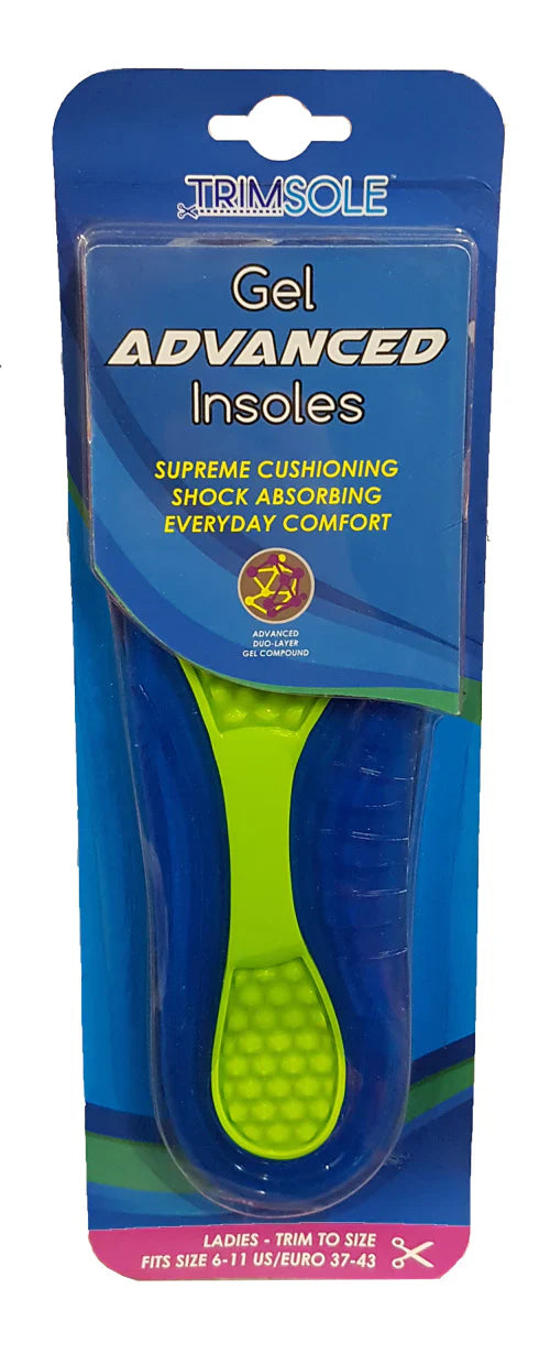 TRIMSOLE Gel Advanced Insoles - Comfort & Shock Absorption for Women