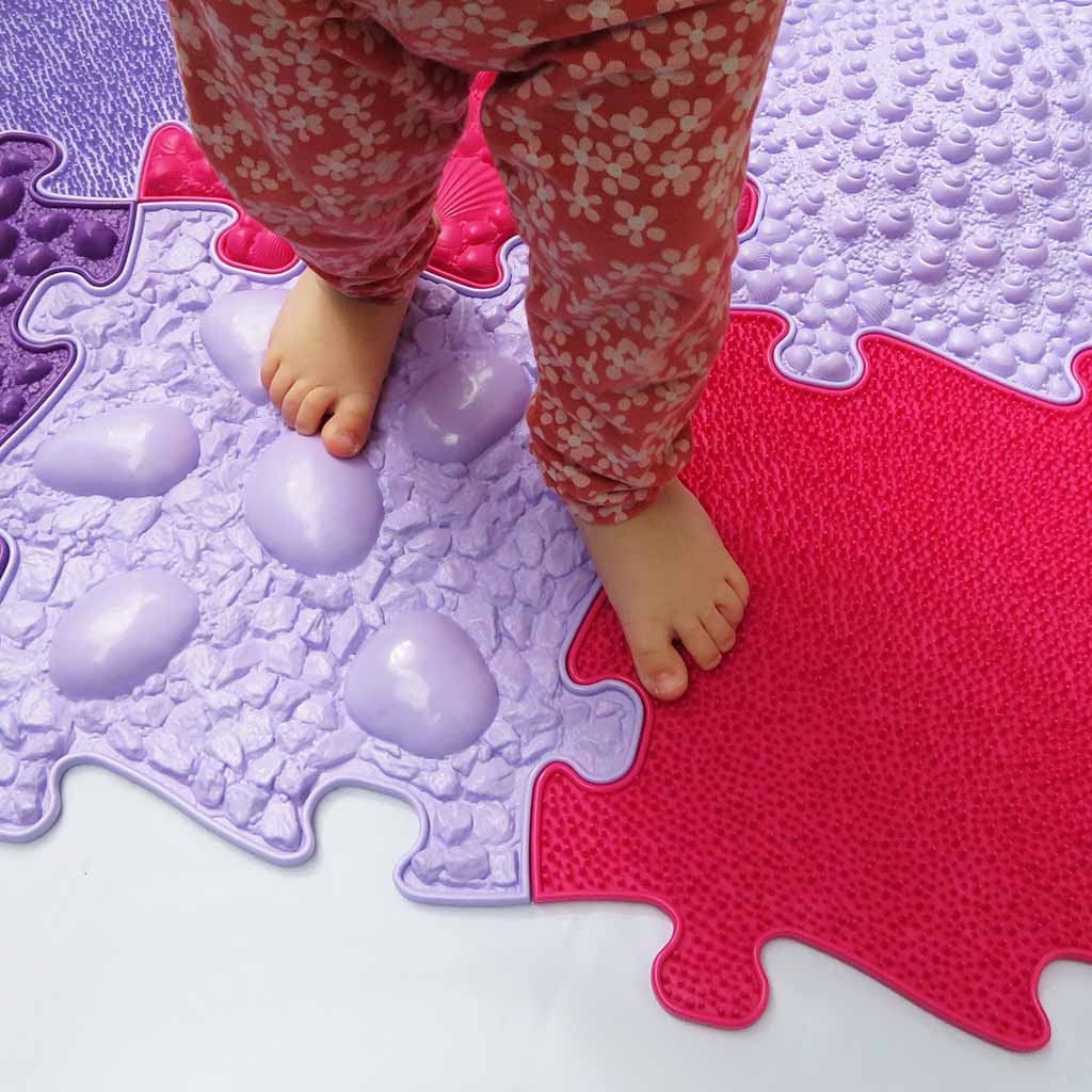Magical Pink Sensory Playmat Set - 11 Pcs for Tactile Learning