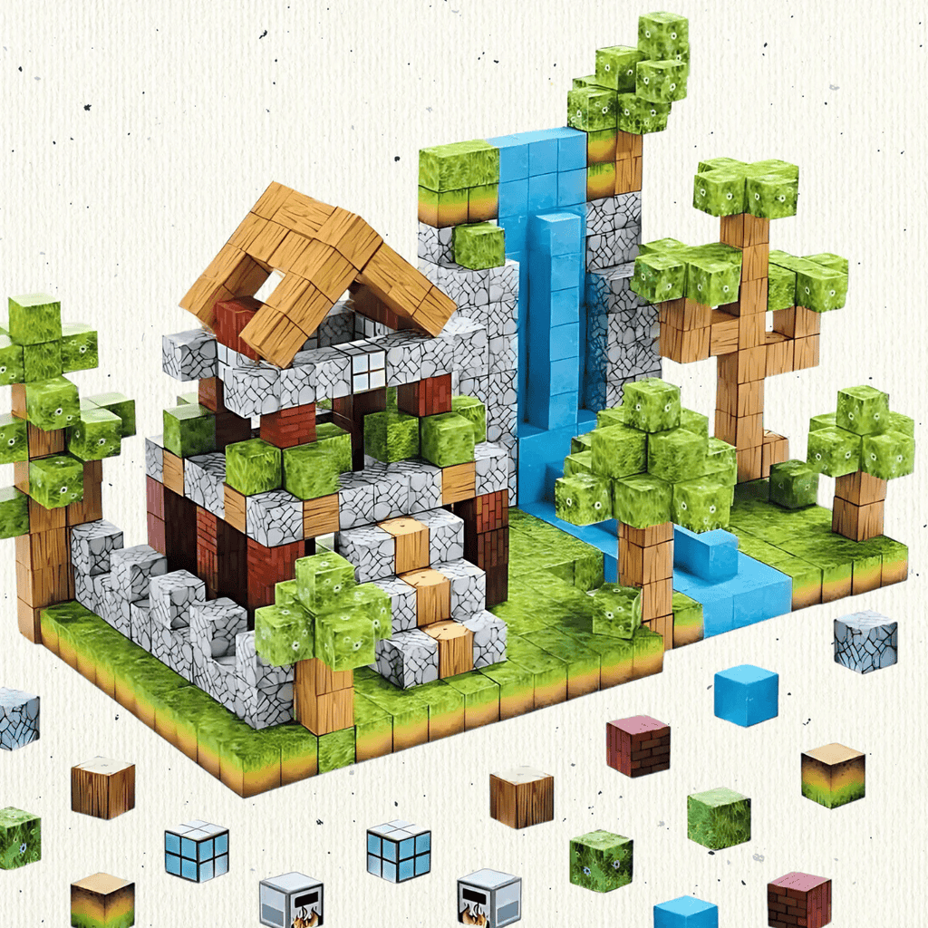 Magnetic Building Blocks (100/200/500 pcs) – Minecraft-Inspired STEM Toy for Creative Kids (Age 5+)
