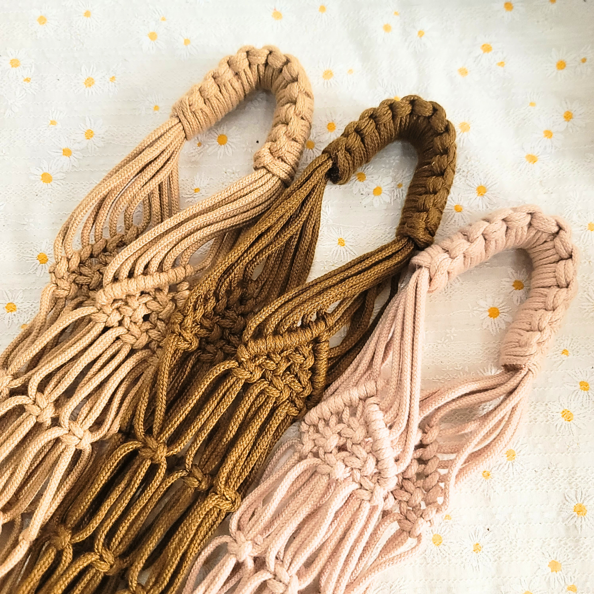 Handmade Macrame Bottle Holder - Tumbler Carrier – Fit 300ml–1L | Eco Reusable Carrier | AU stock