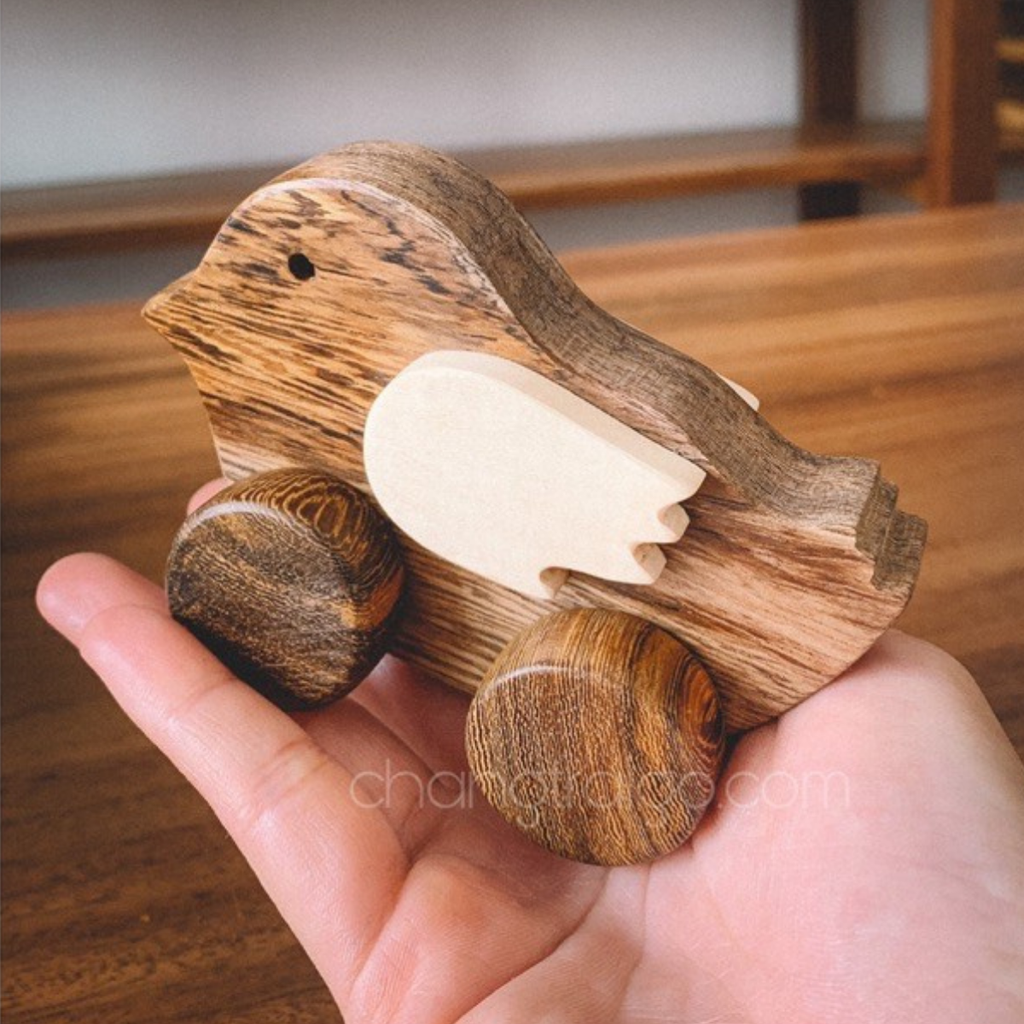 Wooden Chicken & Duck Set – Montessori Roleplay Toy (Age 2+)