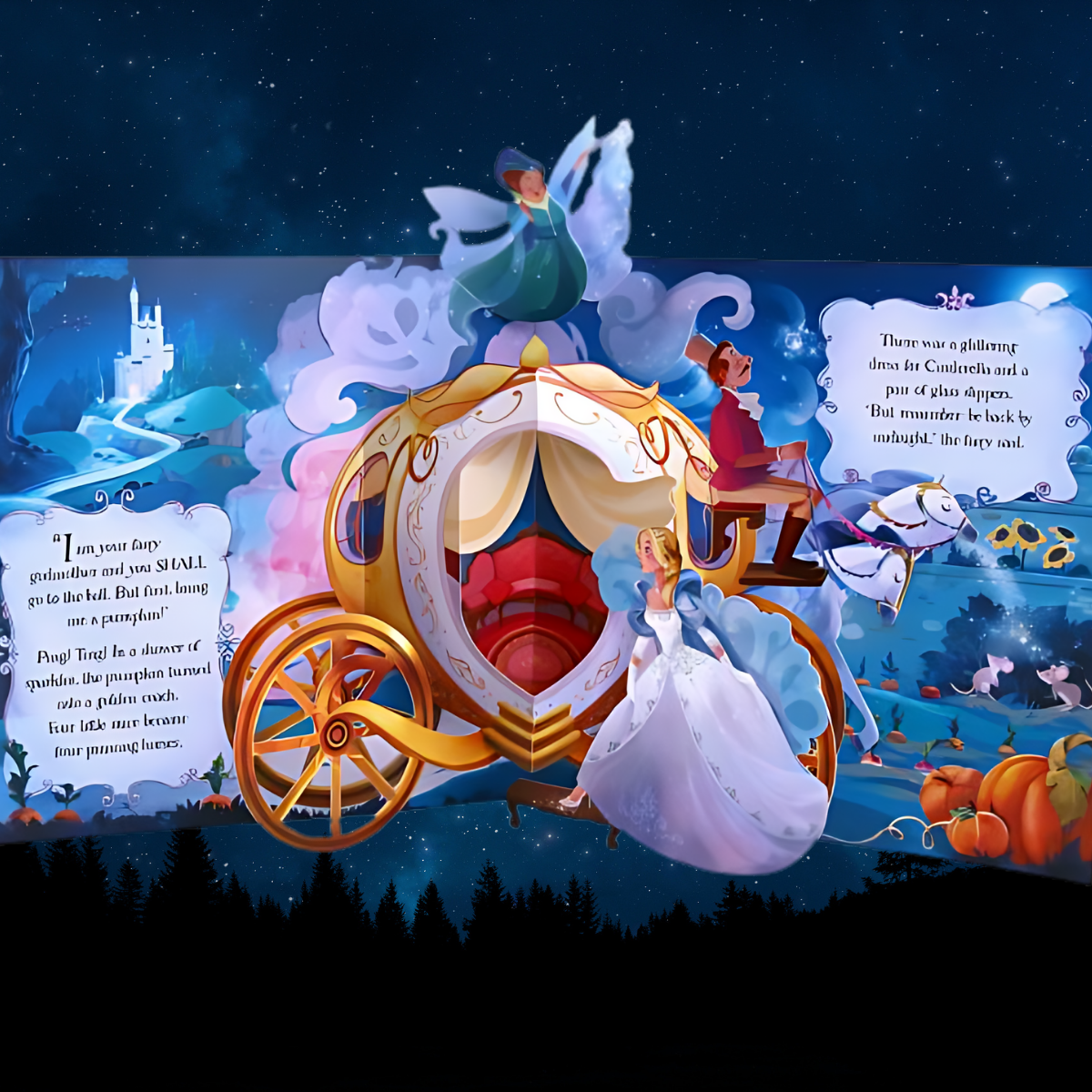 3D Pop-Up Book – Cinderella Story | Educational English Learning Toy (Age 3+)