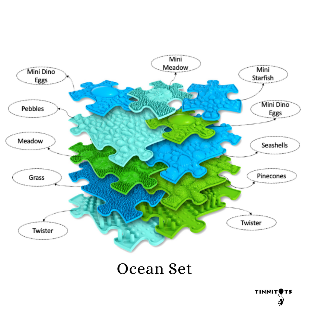 Ocean Sensory Playmat Set