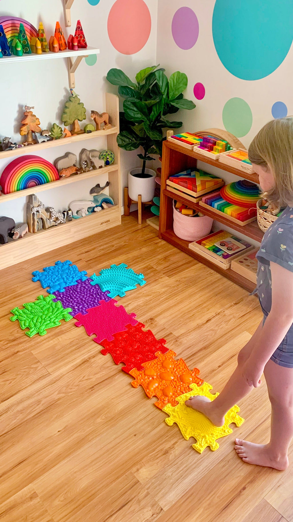 Rainbow Tactile Floor mat Set