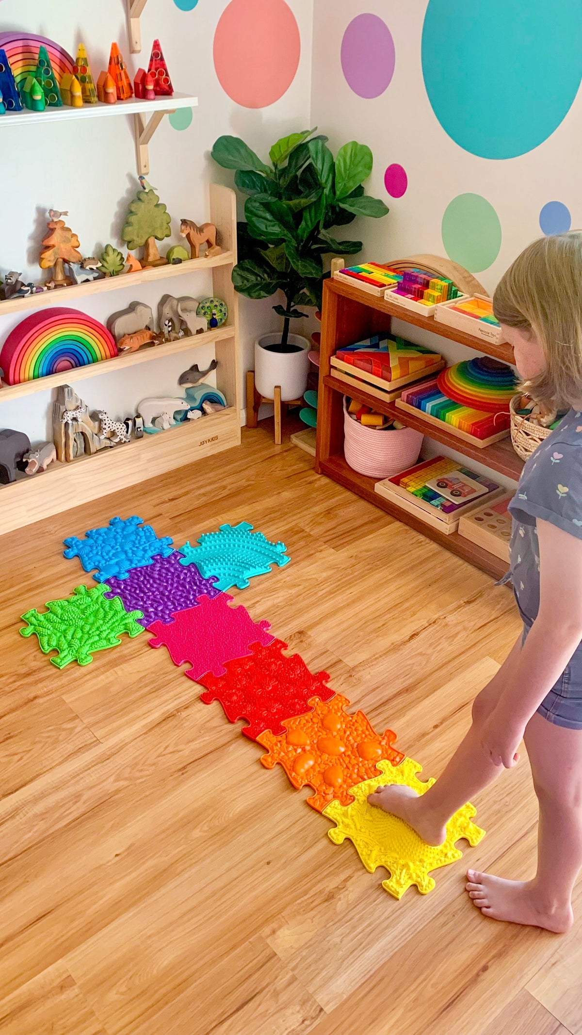 Rainbow Tactile Floor mat Set