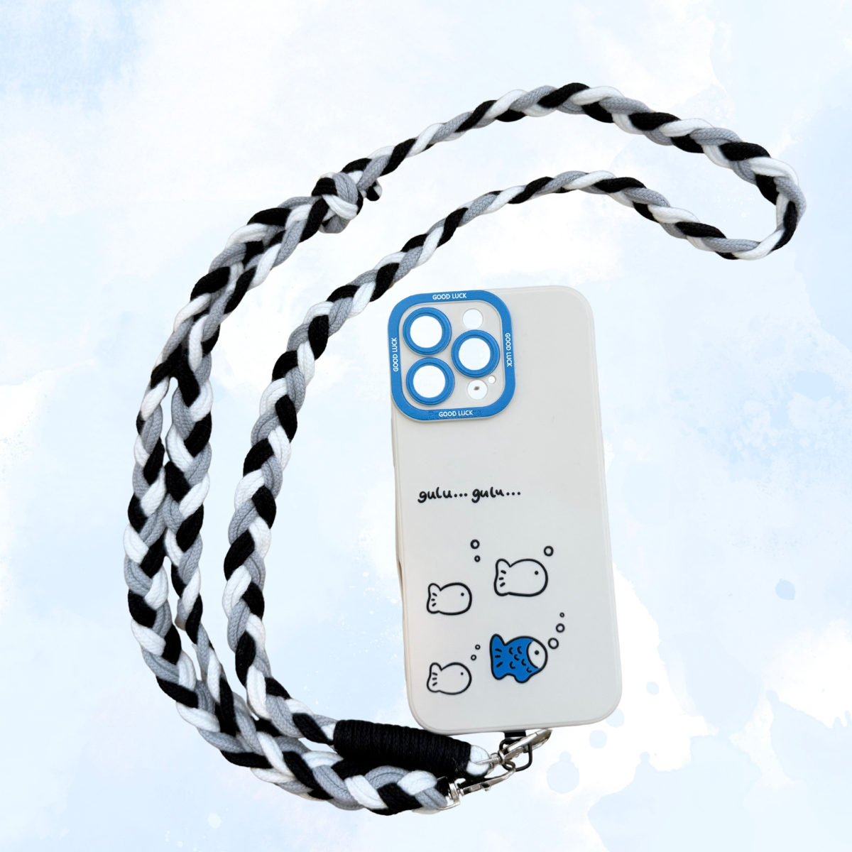 Universal Phone Lanyard Strap – Soft Braided 3-Tone Cord Handmade - AU Stock