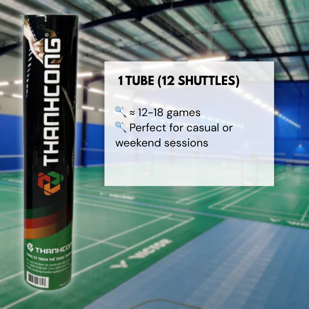 BWF Standard Badminton Shuttlecocks | Thanh Cong 77 - Tube of 12 | AU Stock | Made in Vietnam