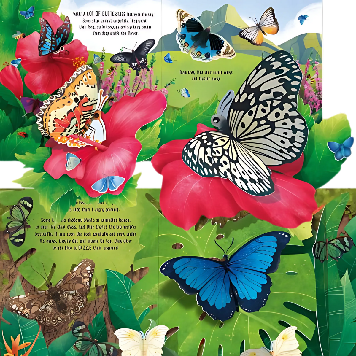 3D Pop-Up Book – Butterflies Theme | Educational English Learning Toy (Age 3+)