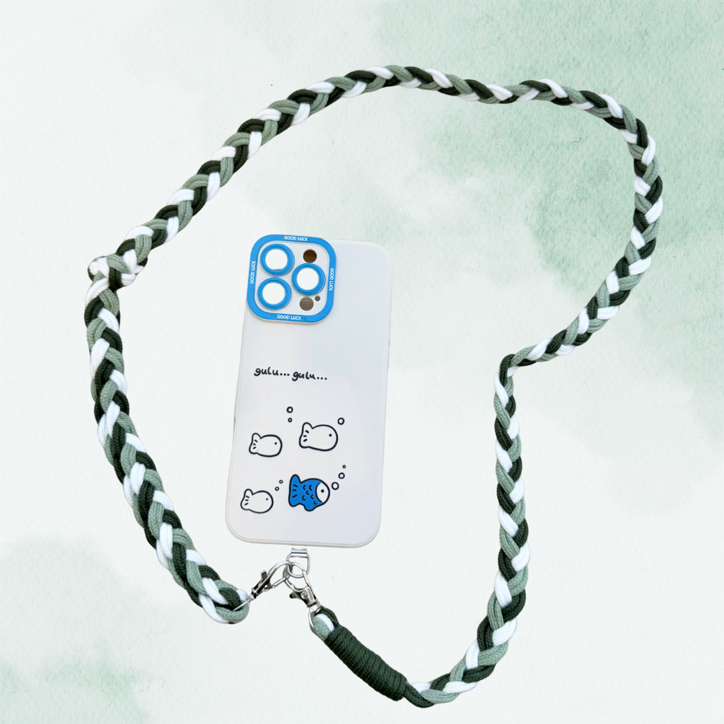 Universal Phone Lanyard Strap – Soft Braided 3-Tone Cord Handmade - AU Stock