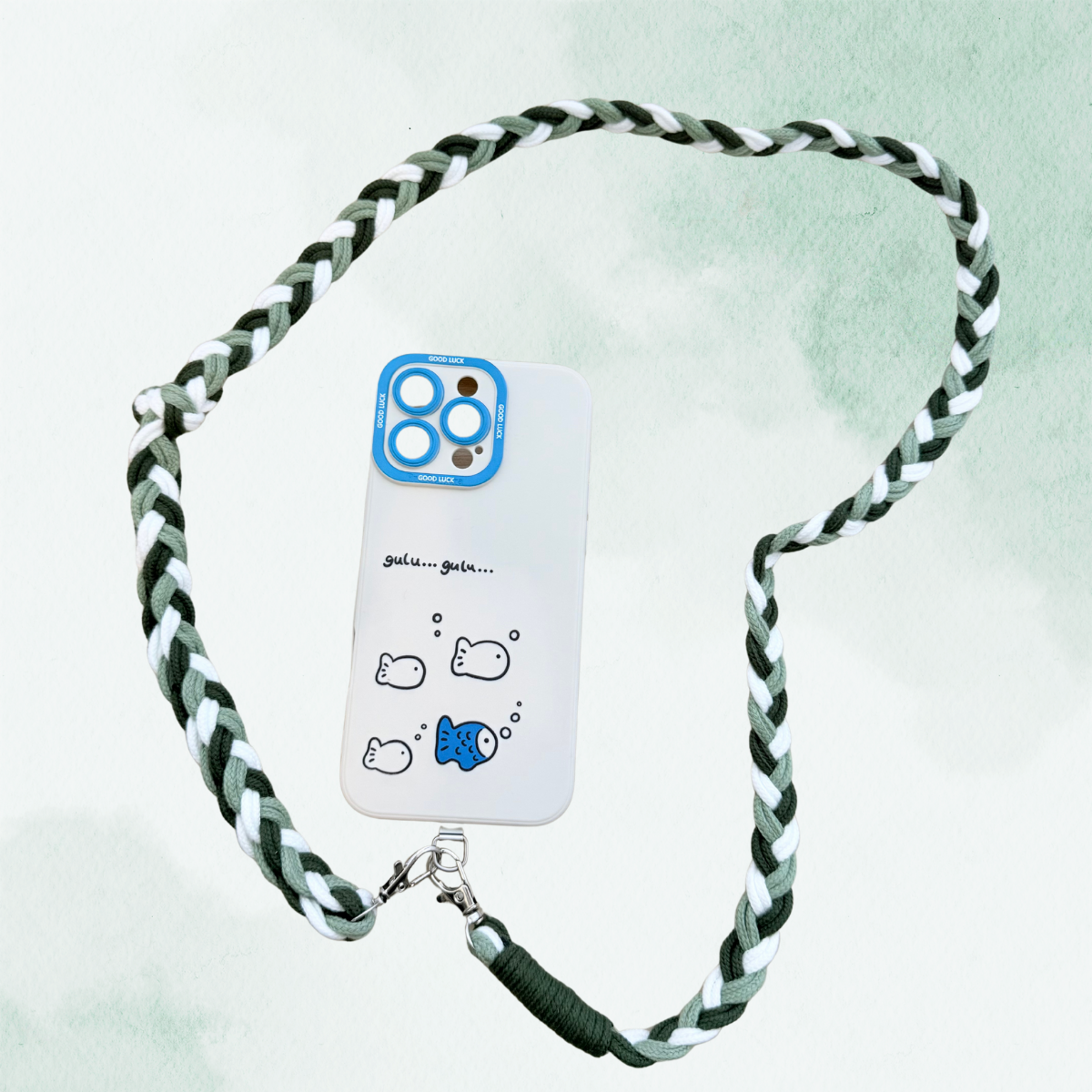 Universal Phone Lanyard Strap – Soft Braided 3-Tone Cord Handmade - AU Stock