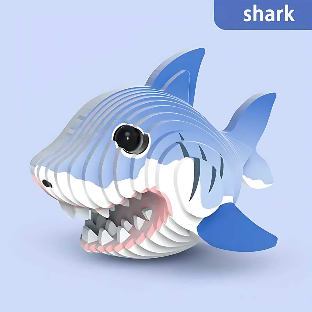 3D Animal Model Craft Set – DIY Puzzle Activity for Kids (Age 6+)