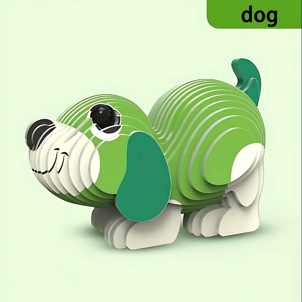 3D Animal Model Craft Set – DIY Puzzle Activity for Kids (Age 6+)