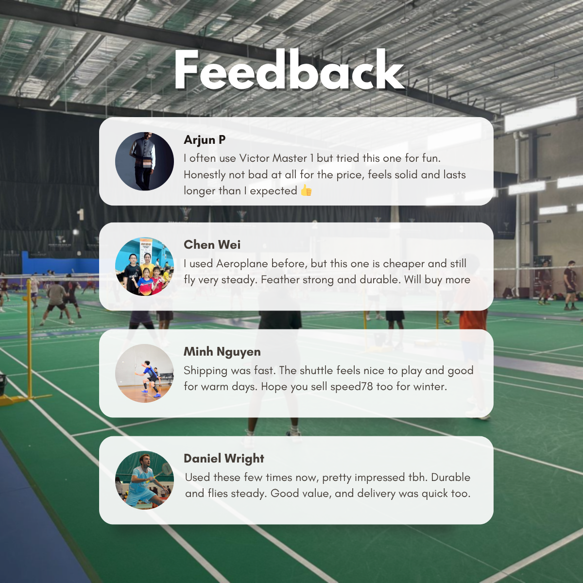 BWF Standard Badminton Shuttlecocks | Thanh Cong 77 - Tube of 12 | AU Stock | Made in Vietnam