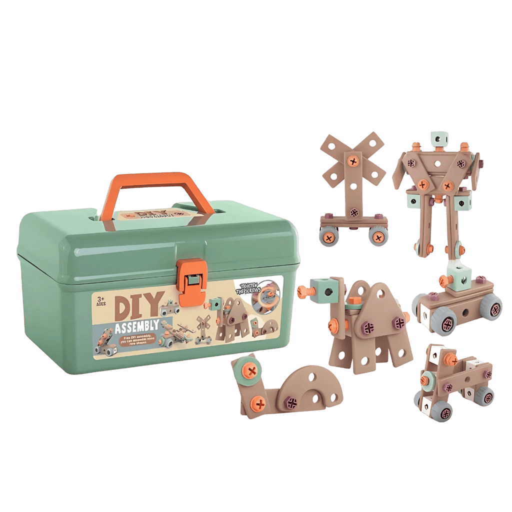 DIY Drill & Build Tool Set (144 pcs) – STEM Educational Toy (Age 4+)