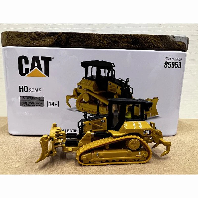 DM Diecast 1:87 CAT D5 Bulldozer Model - Movable Features & Collectible