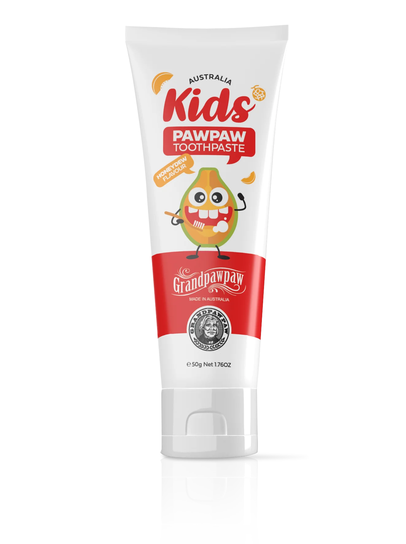 Grandpawpaw Kids Toothpaste with Papaya - Fluoride-Free 50g