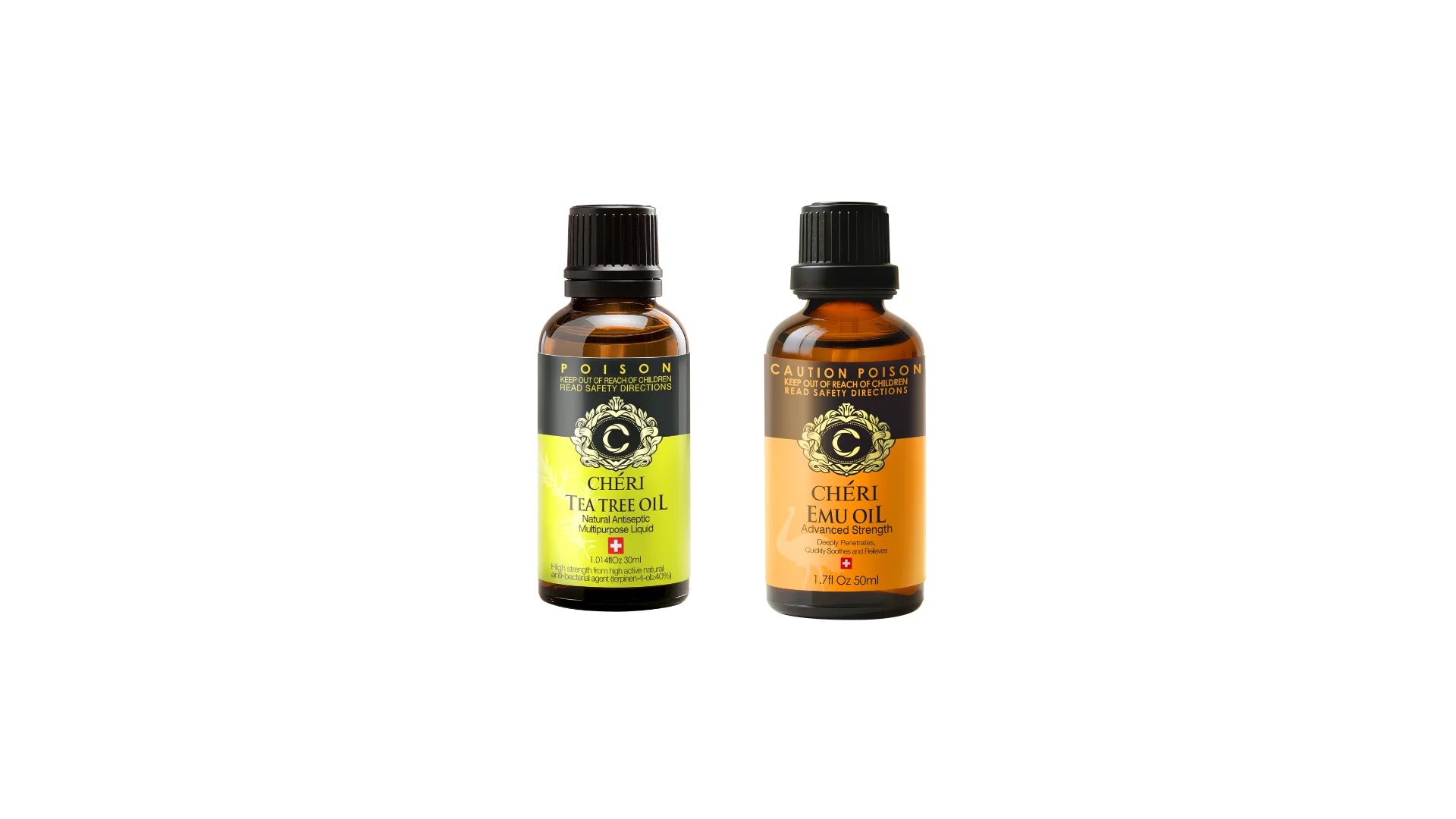 Cheri Antiseptic Tea Tree Oil 30ml & Emu Oil Advanced Strength 50ml
