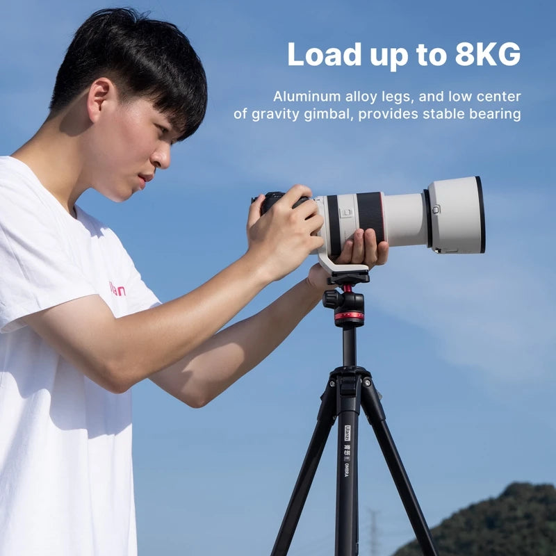 Ulanzi OMBRA Travel Tripod - Lightweight Aluminum for DSLR & Smartphone