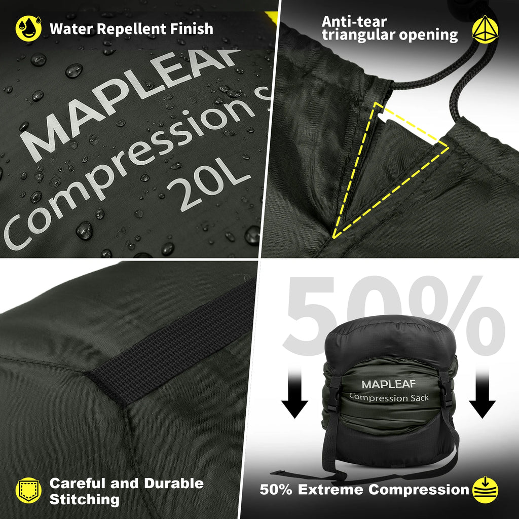 Mapleaf Ultralight Waterproof Compression Sack for Sleeping Bags