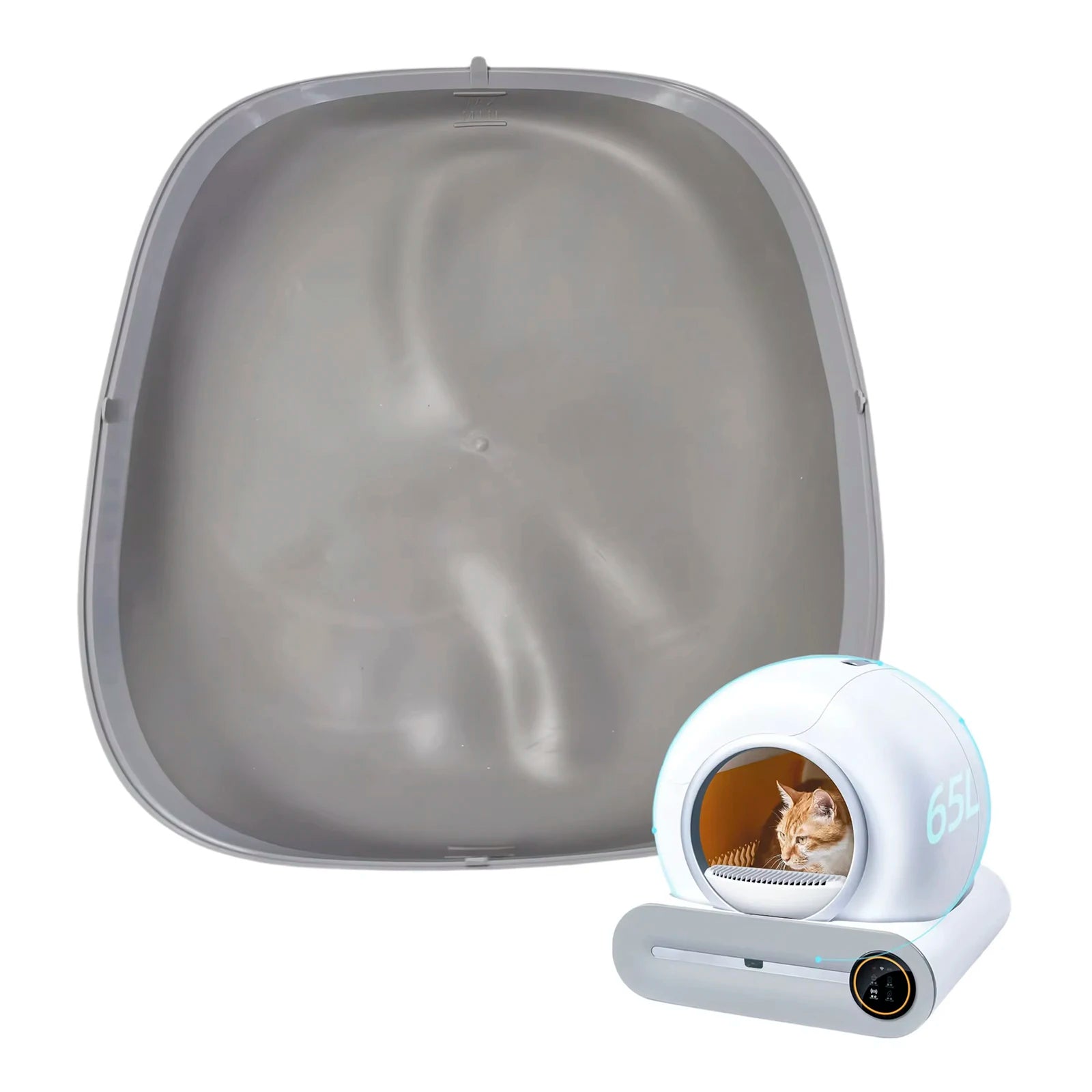 Kesoto Non-Slip Cat Litter Box Mat - Easy Clean, Flexible Design