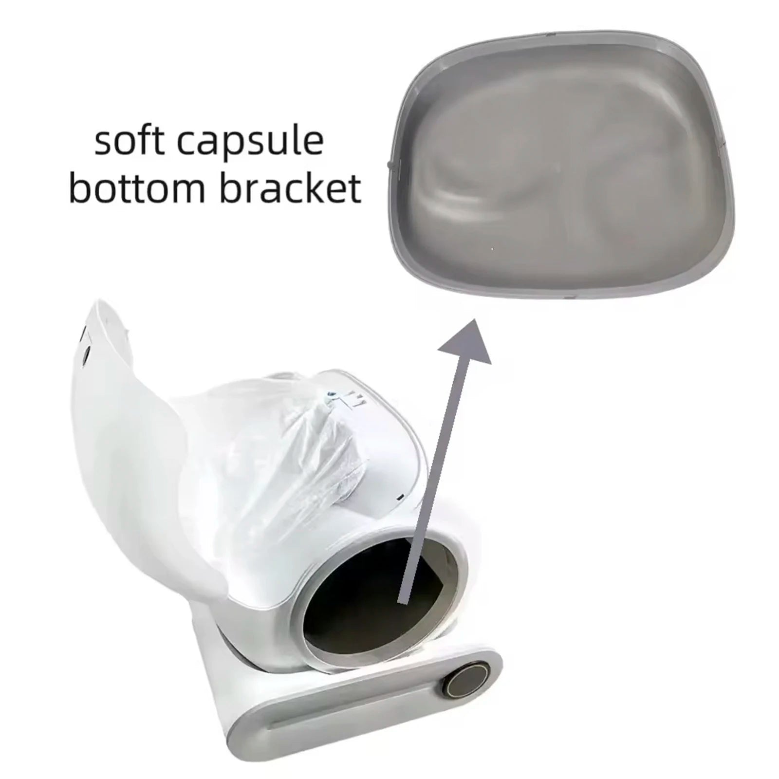 Kesoto Non-Slip Cat Litter Box Mat - Easy Clean, Flexible Design