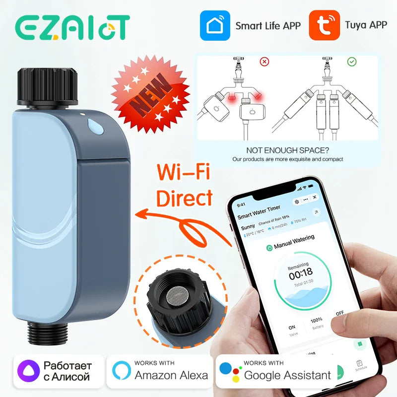 Smart WiFi Garden Watering Timer - Efficient Irrigation Controller