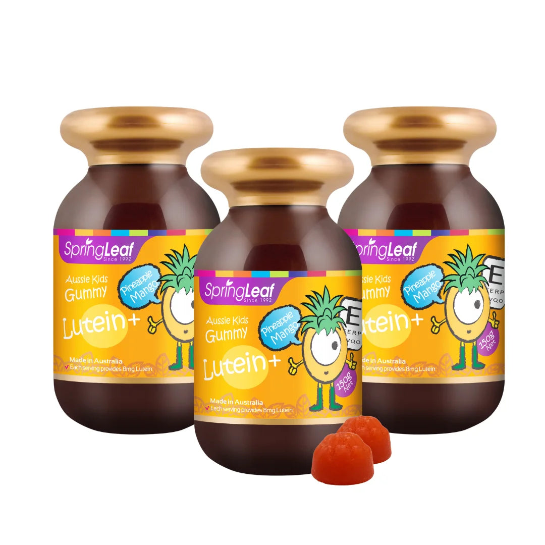 SpringLeaf Kids Lutein+ Gummies – Pineapple Mango, 150g