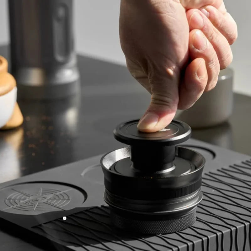 IKAPE Espresso Tamper & Magnetic Dosing Funnel for Perfect Coffee Pucks