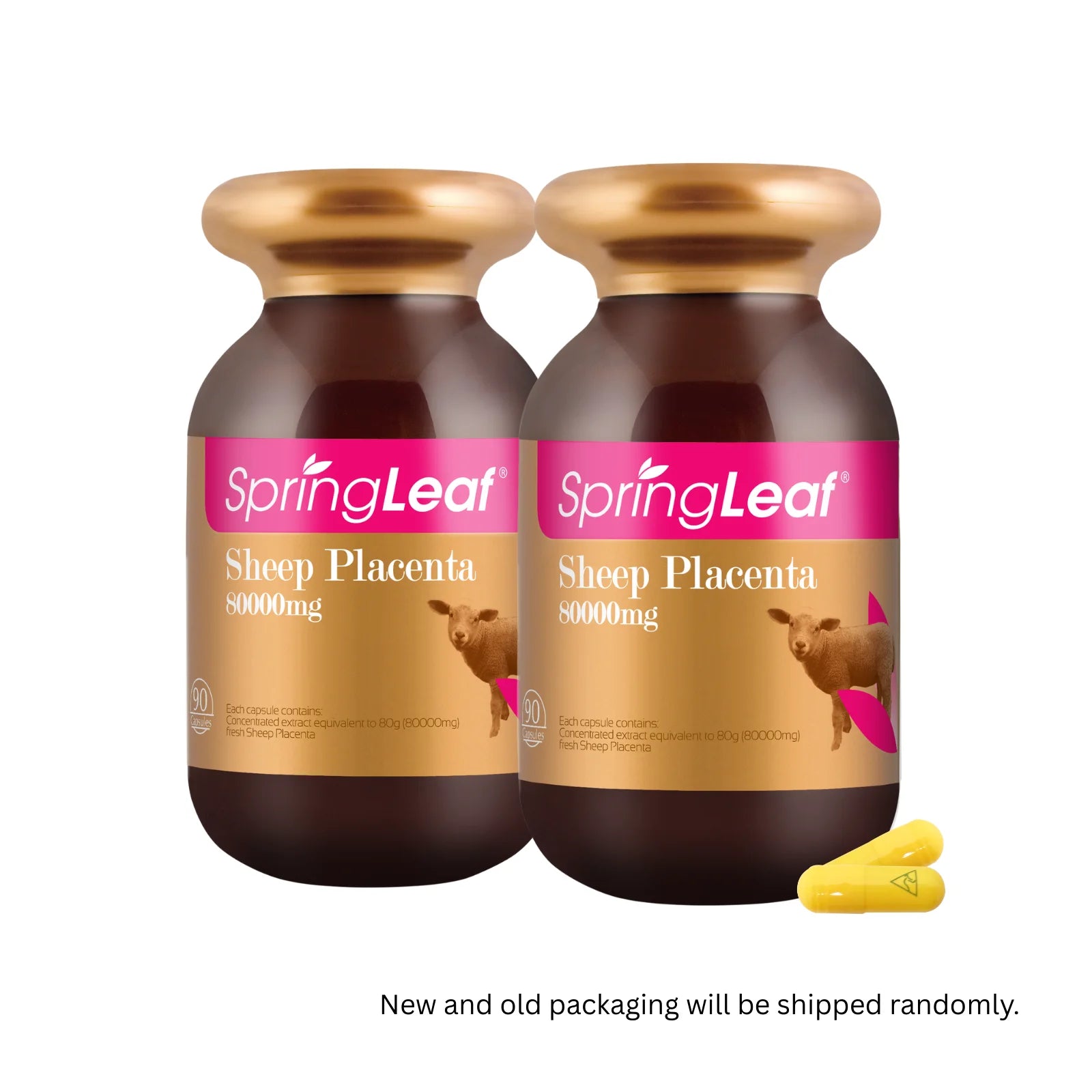 SpringLeaf Sheep Placenta 80000mg - 90 Capsules for Skin Vitality