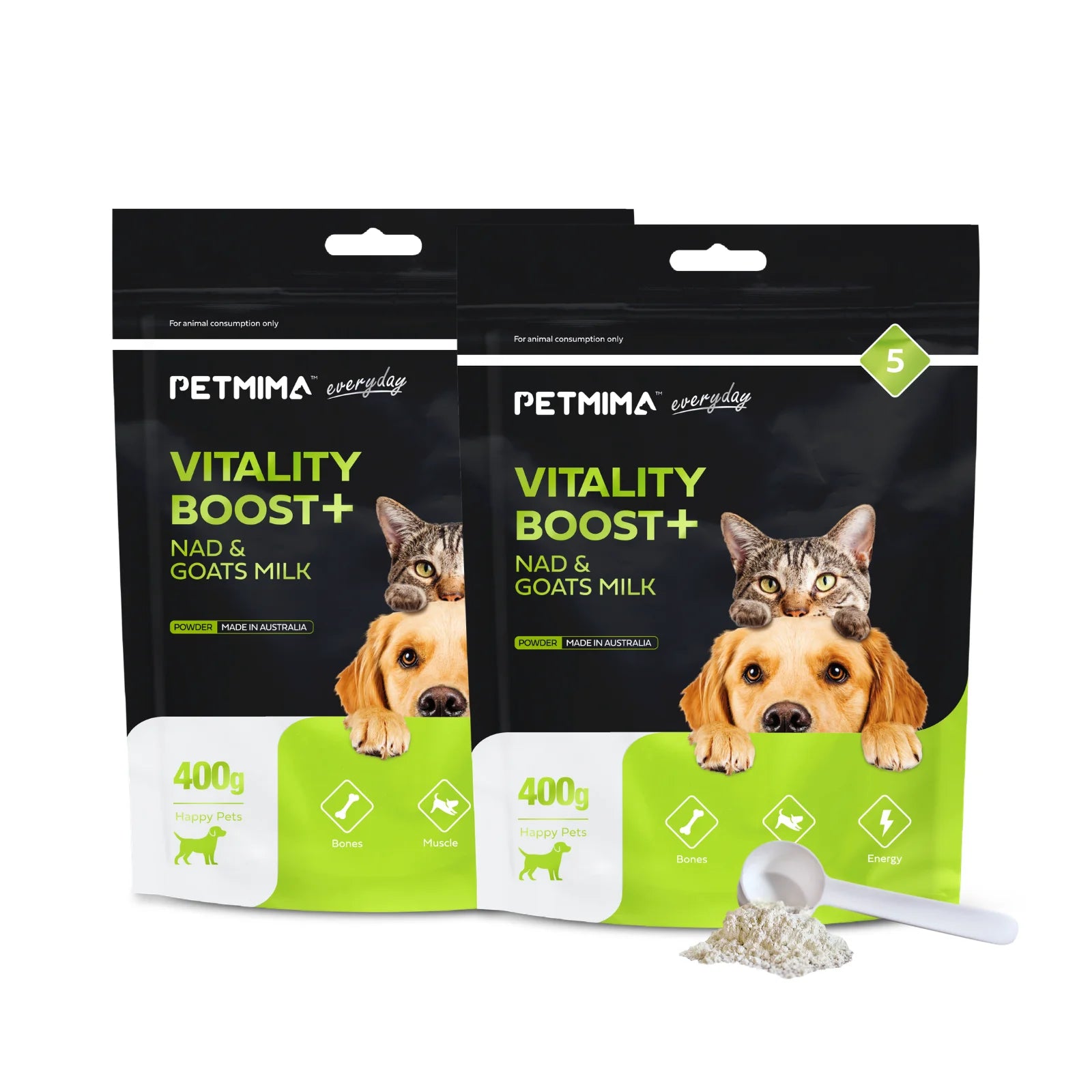 Homart Petmima | Vitality Boost Powder for Dogs & Cats - 250g