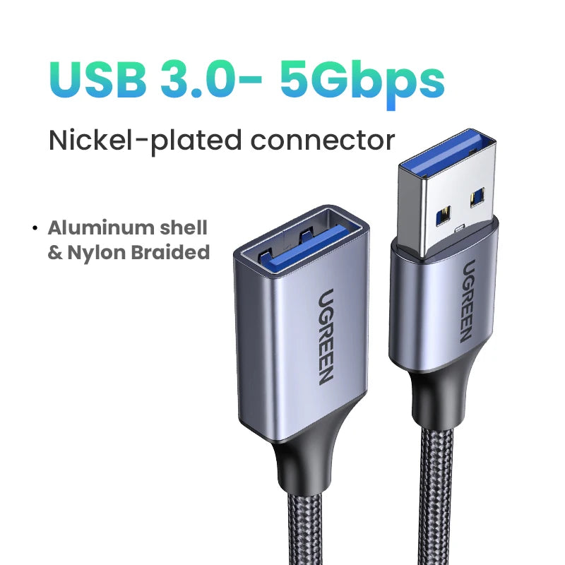 UGREEN USB 3.0 Extension Cable - High-Speed, Durable & Versatile