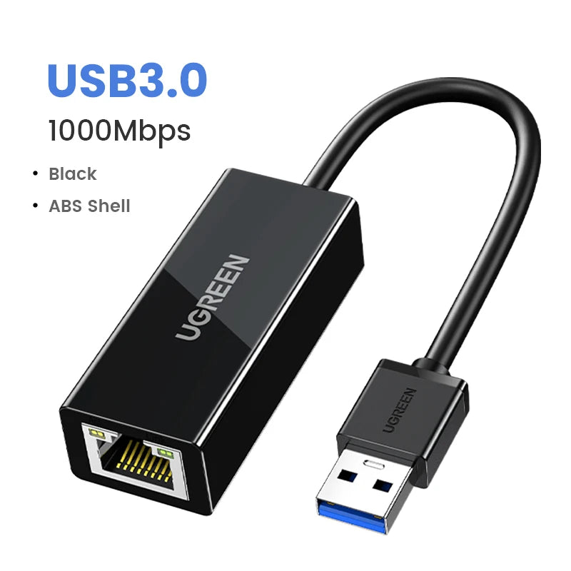 UGREEN USB 3.0 Ethernet Adapter - High-Speed Wired Network Solution