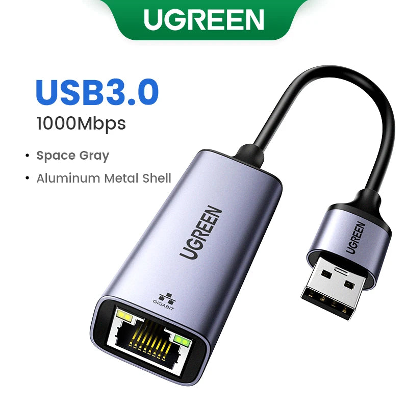 UGREEN USB 3.0 Ethernet Adapter - High-Speed Wired Network Solution