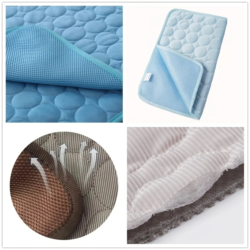 BeiYu Pet Cooling Mat - Extra Large Dog & Cat Ice Pad for Summer Relief