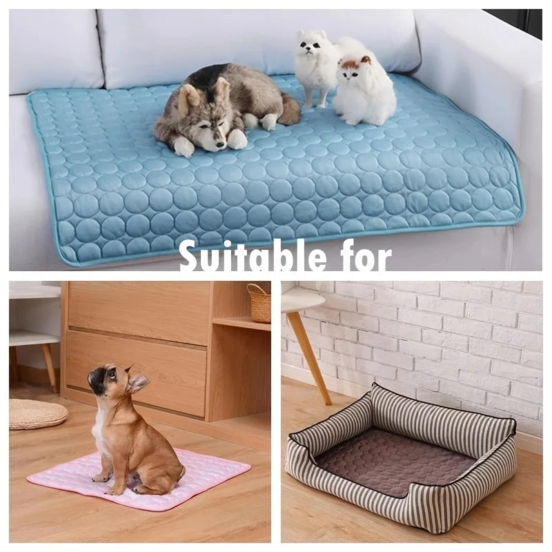 BeiYu Pet Cooling Mat - Extra Large Dog & Cat Ice Pad for Summer Relief