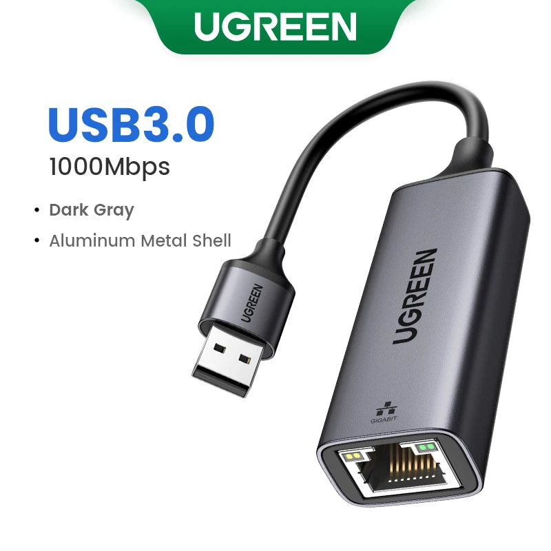 UGREEN USB 3.0 Ethernet Adapter - High-Speed Wired Network Solution
