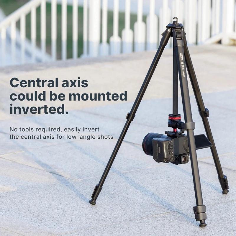 Ulanzi OMBRA Travel Tripod - Lightweight Aluminum for DSLR & Smartphone