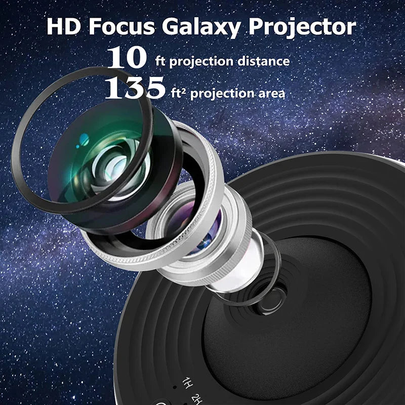 AUSYLE 360° Rotating Galaxy Light Projector for Kids - 12 Projections