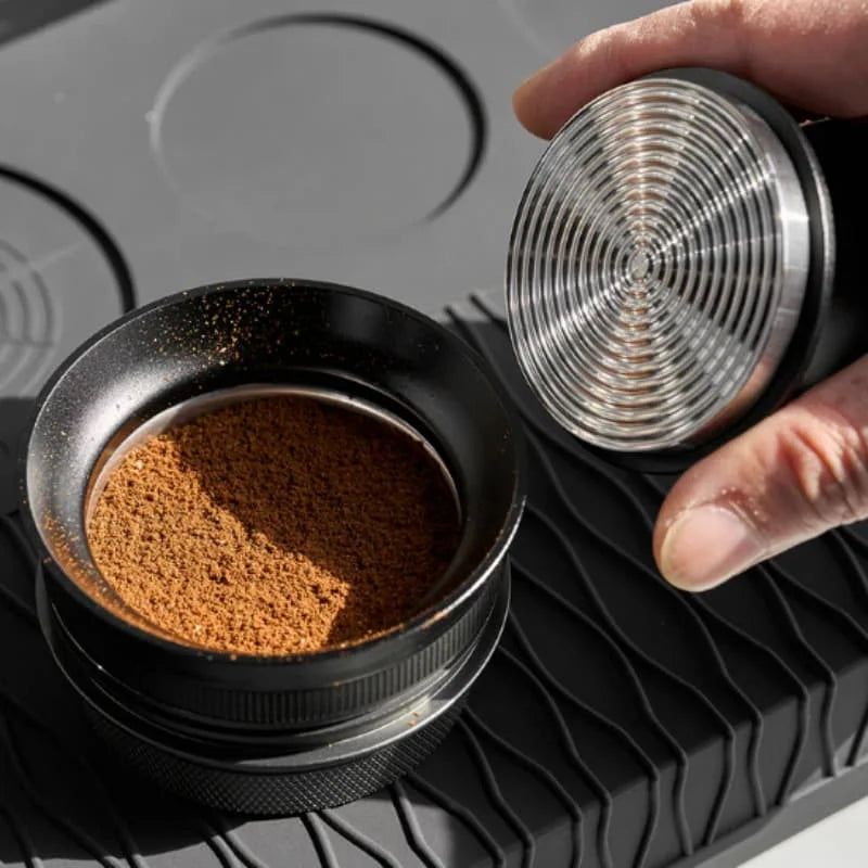 IKAPE Espresso Tamper & Magnetic Dosing Funnel for Perfect Coffee Pucks