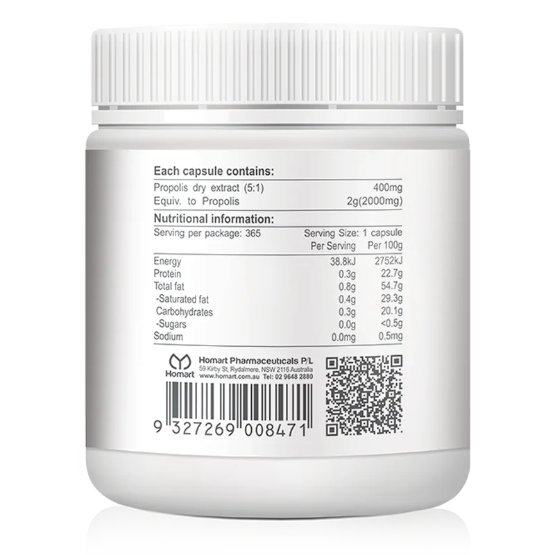 Health N Nature Premium Propolis Capsules 2000mg - Immune Support