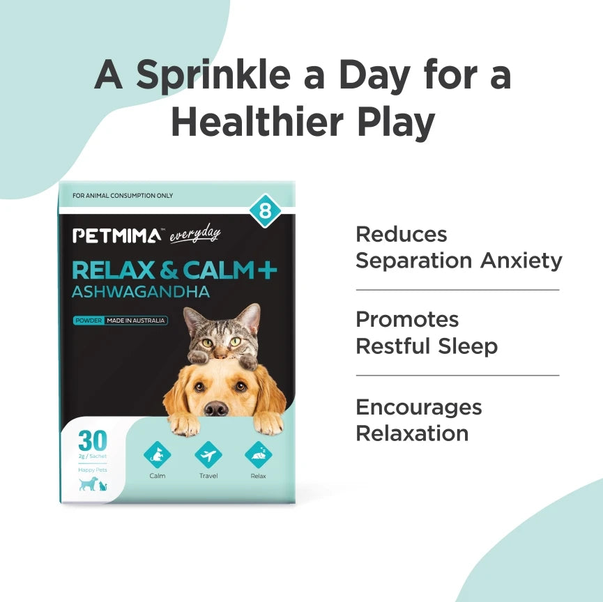 Petmima Calming Supplements for Dogs & Cats - Relaxation with Ashwagandha