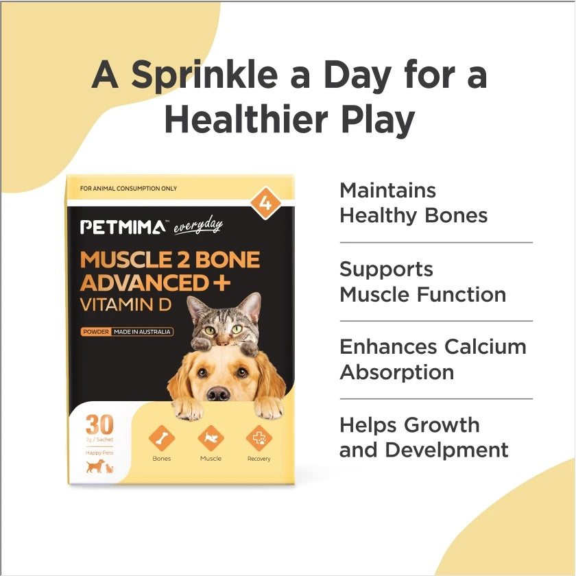 Homart Petmima Muscle 2 Bone + Vitamin D | Joint Care for Pets