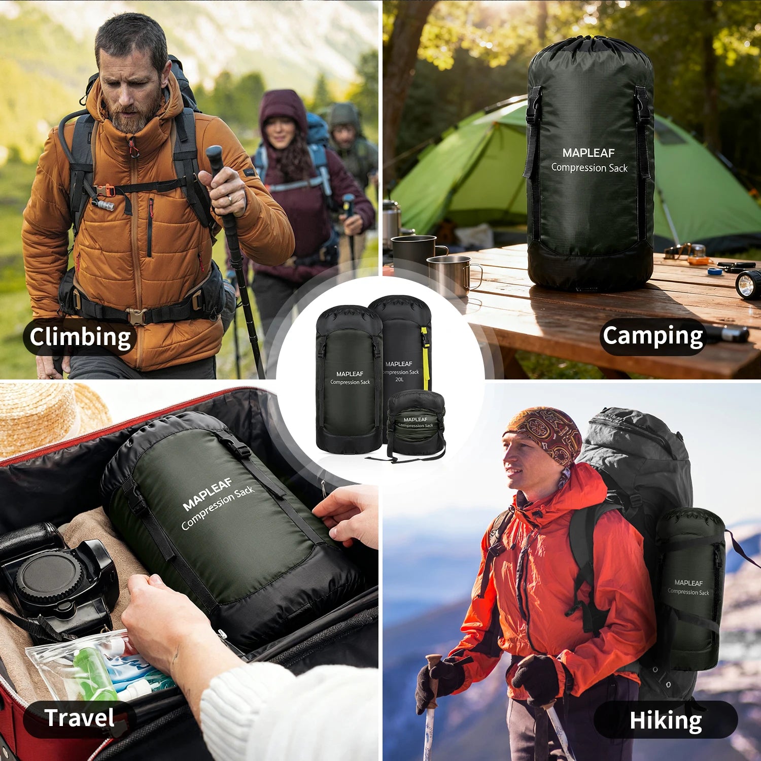 Mapleaf Ultralight Waterproof Compression Sack for Sleeping Bags